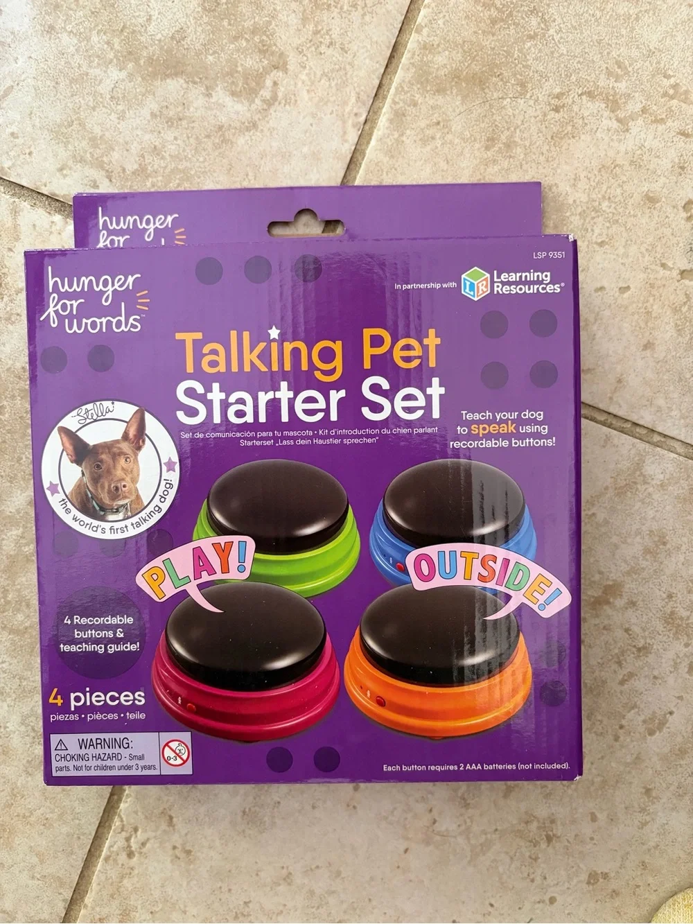 Talking Pet Starter Set 4 buttons Dog Training NIB